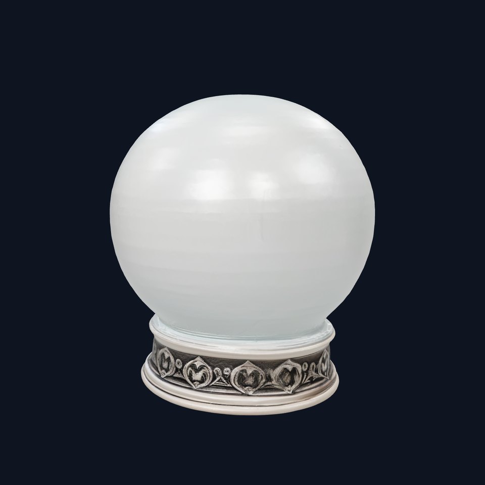 Eiffel Tower Glass Snow Globe model pack